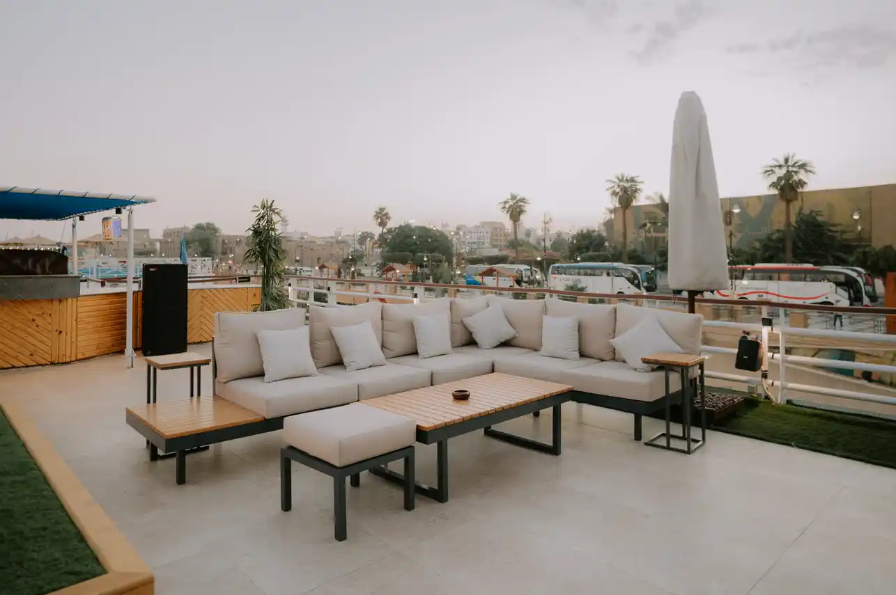 Sun deck of the MS Alma Nile Cruise Nile cruise
